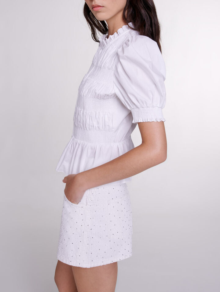 Camicia a punto smock