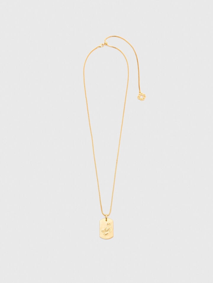 Collana con segno zodiacale
