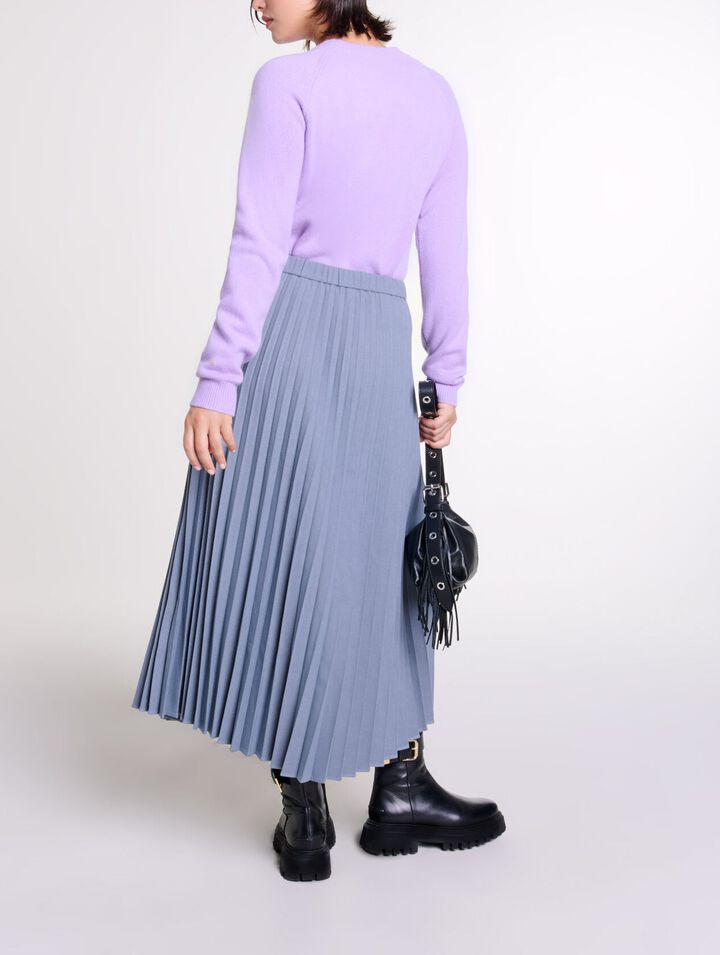 Gonna plissettata asimmetrica