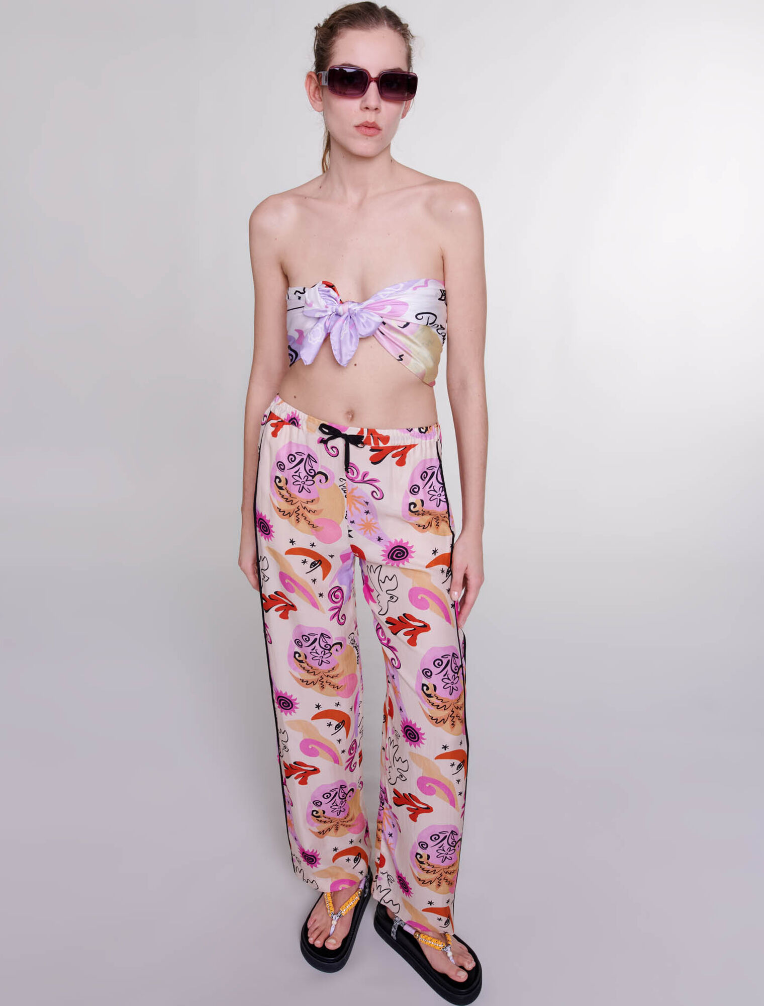 Pantaloni in seta