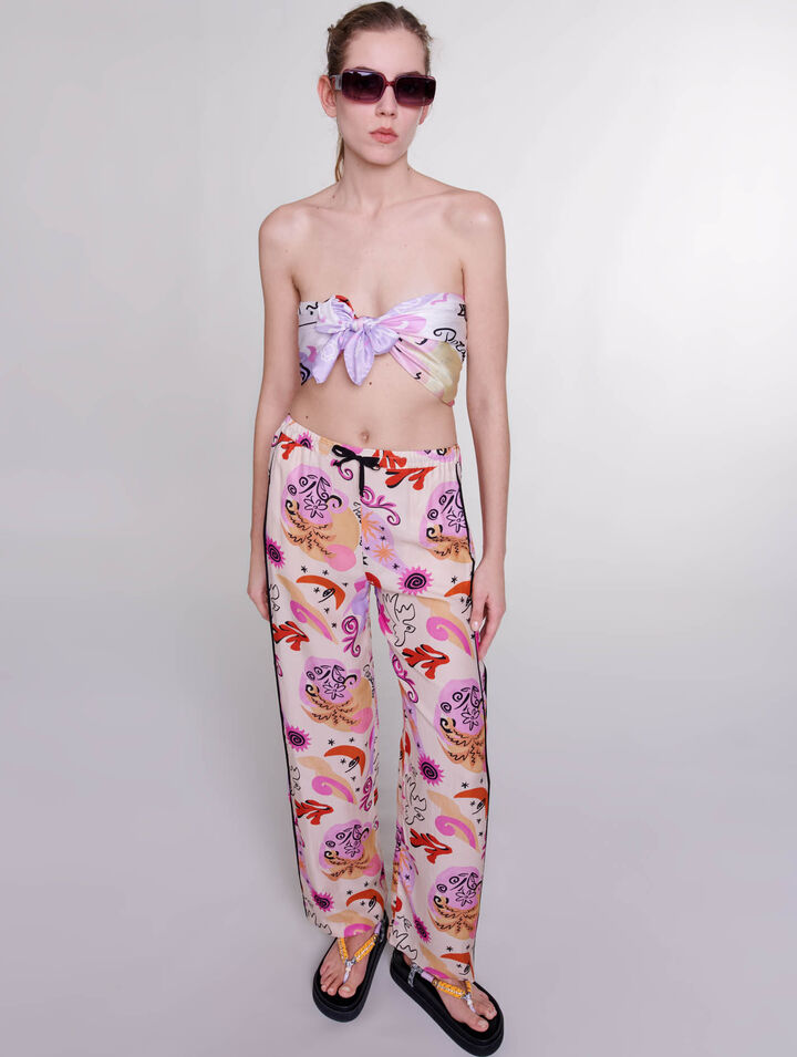 Pantaloni in seta