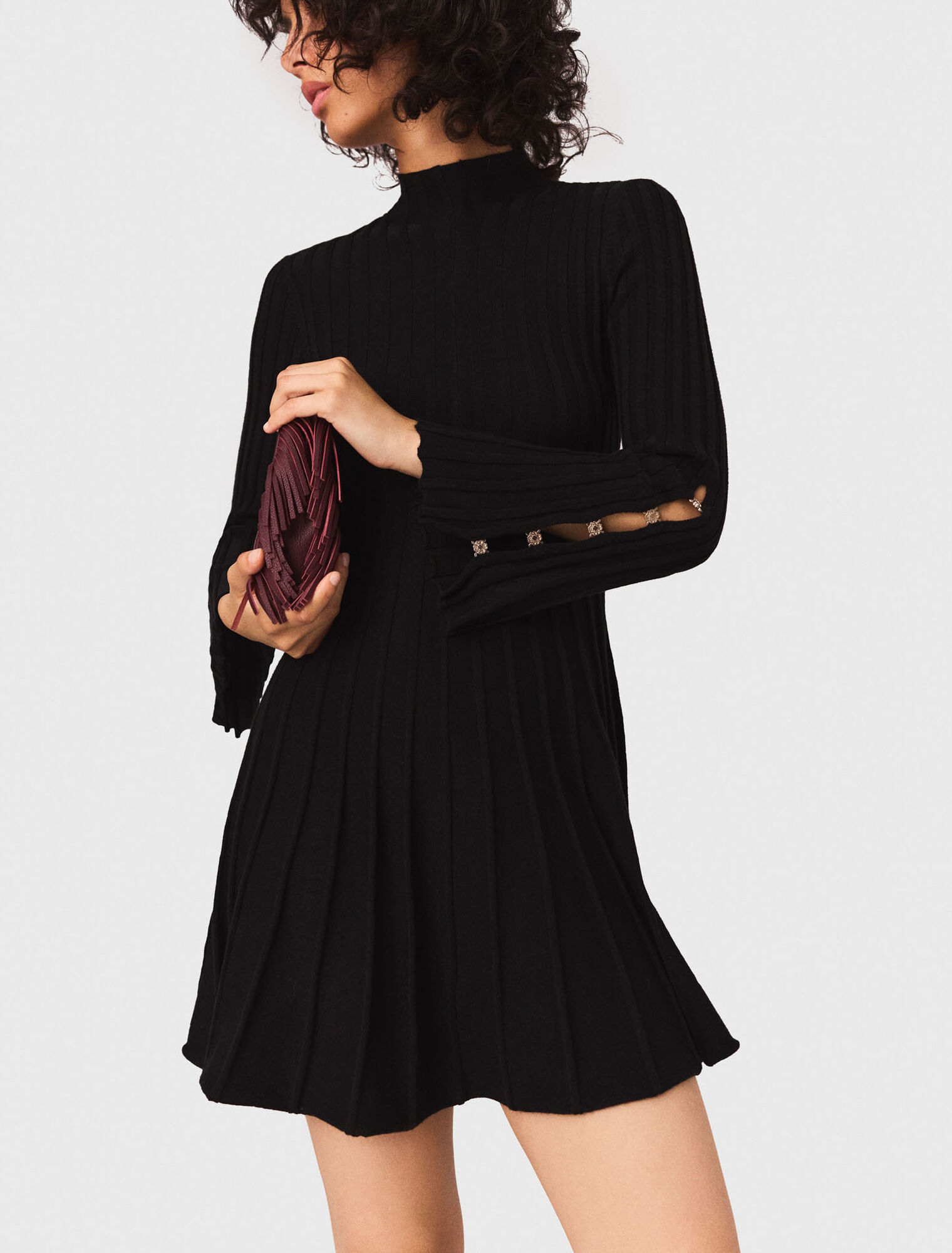 Abito corto in maglia