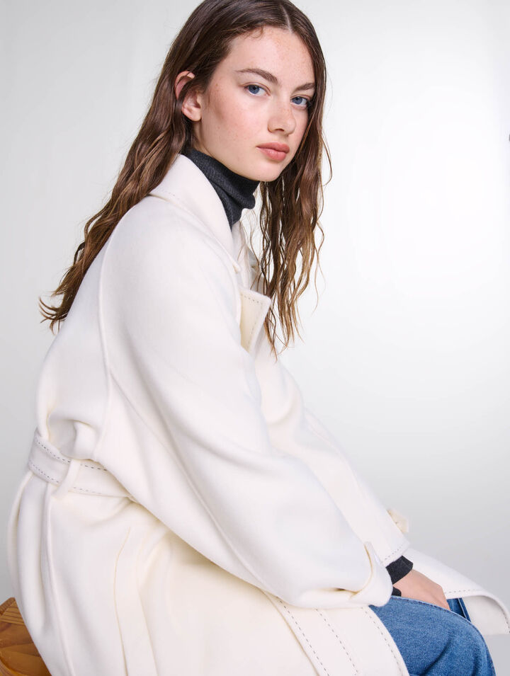 Cappotto double face medio lungo