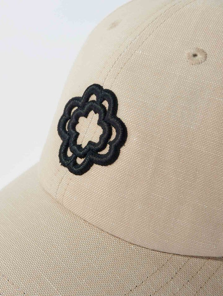 Cappellino in lino e cotone