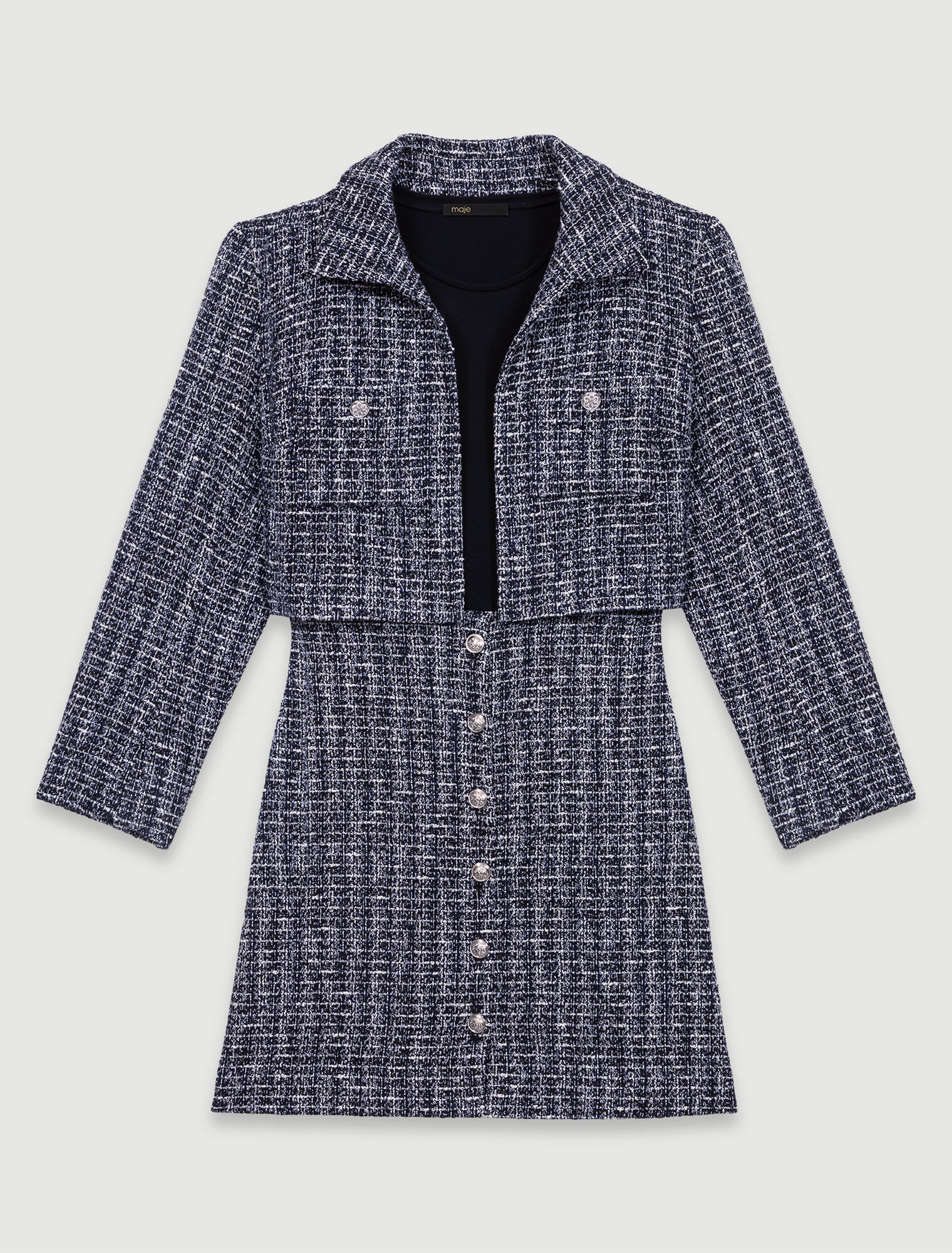 Abito 2 in 1 in tweed