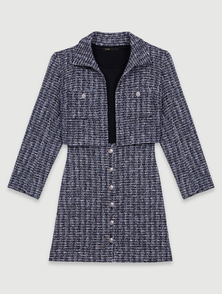 Abito 2 in 1 in tweed