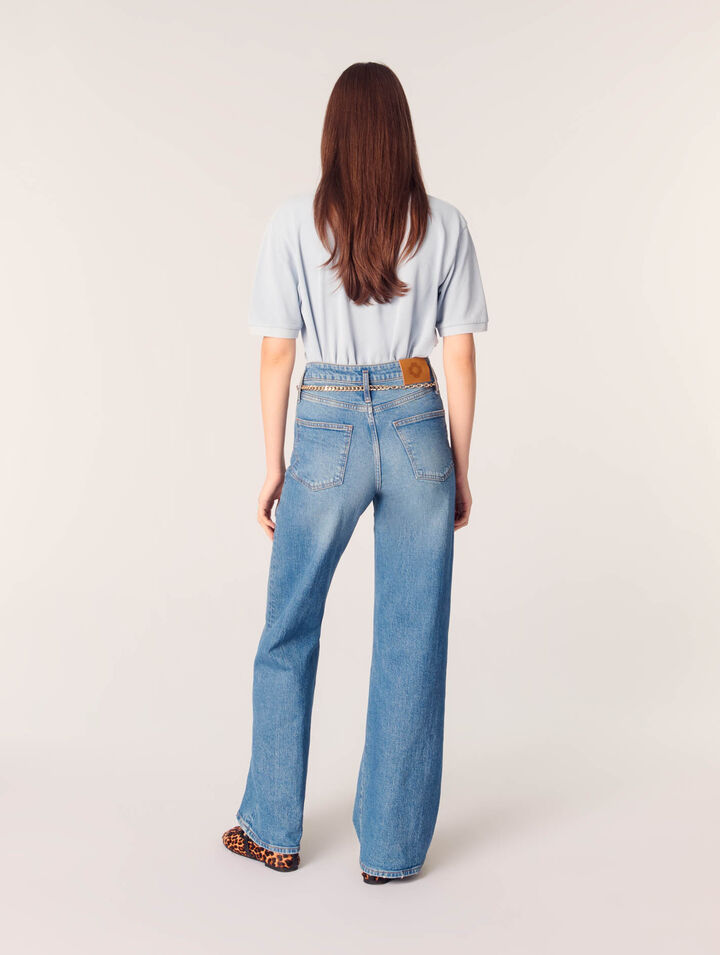 Jeans e cintura a maglie