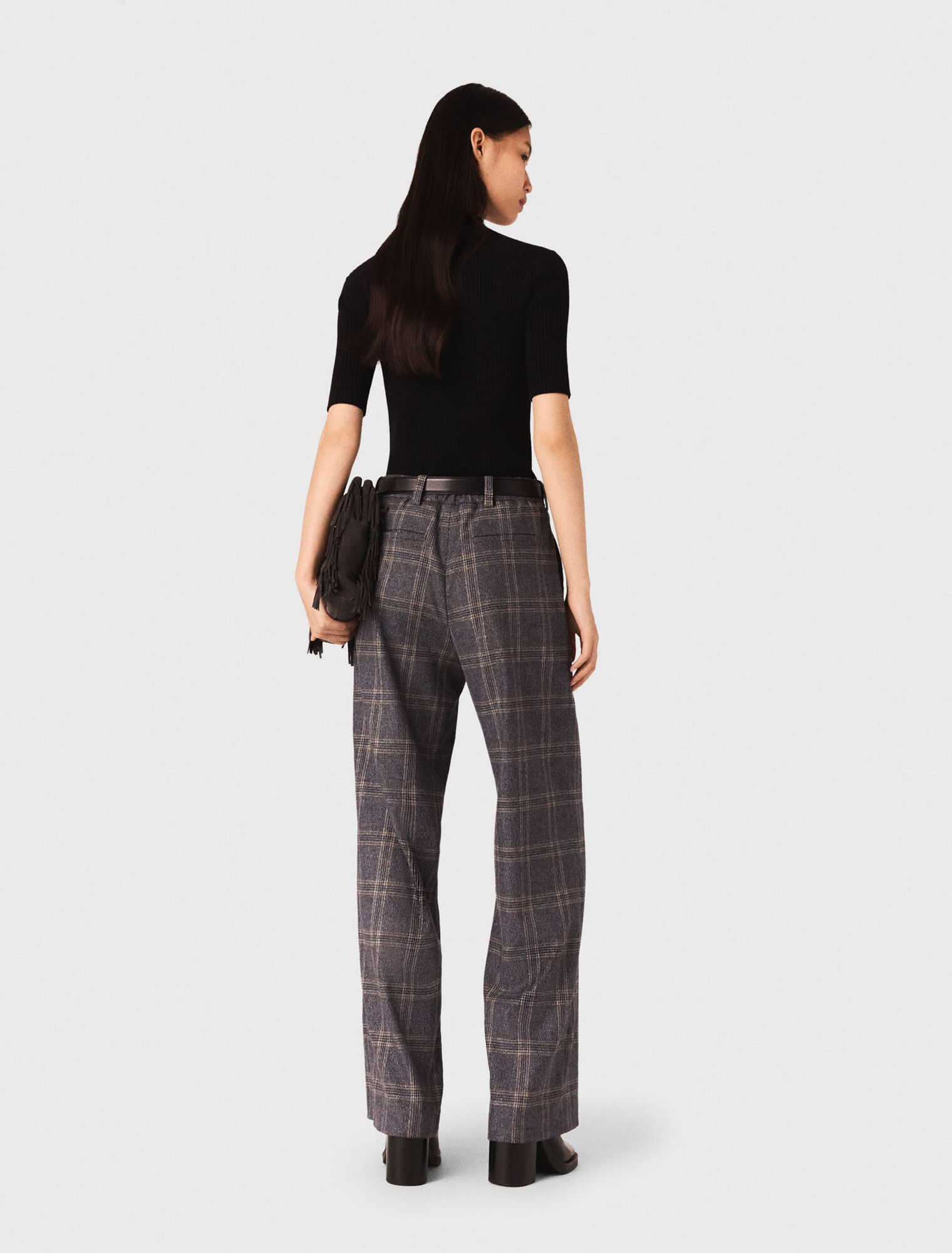 Top in maglia a coste