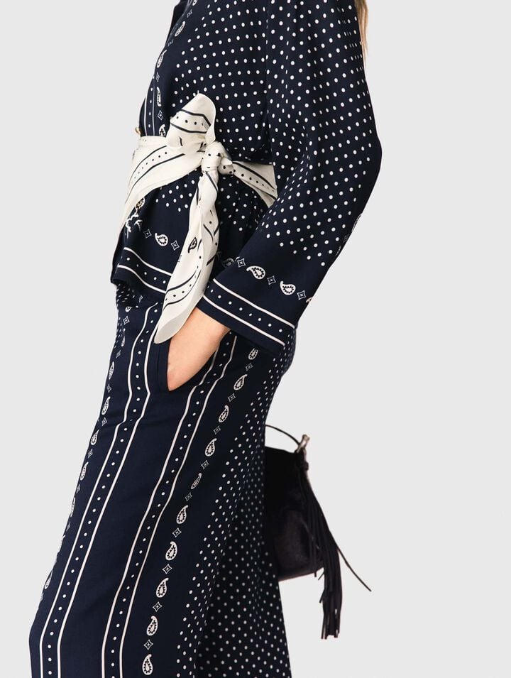 Pantaloni fluidi stampati