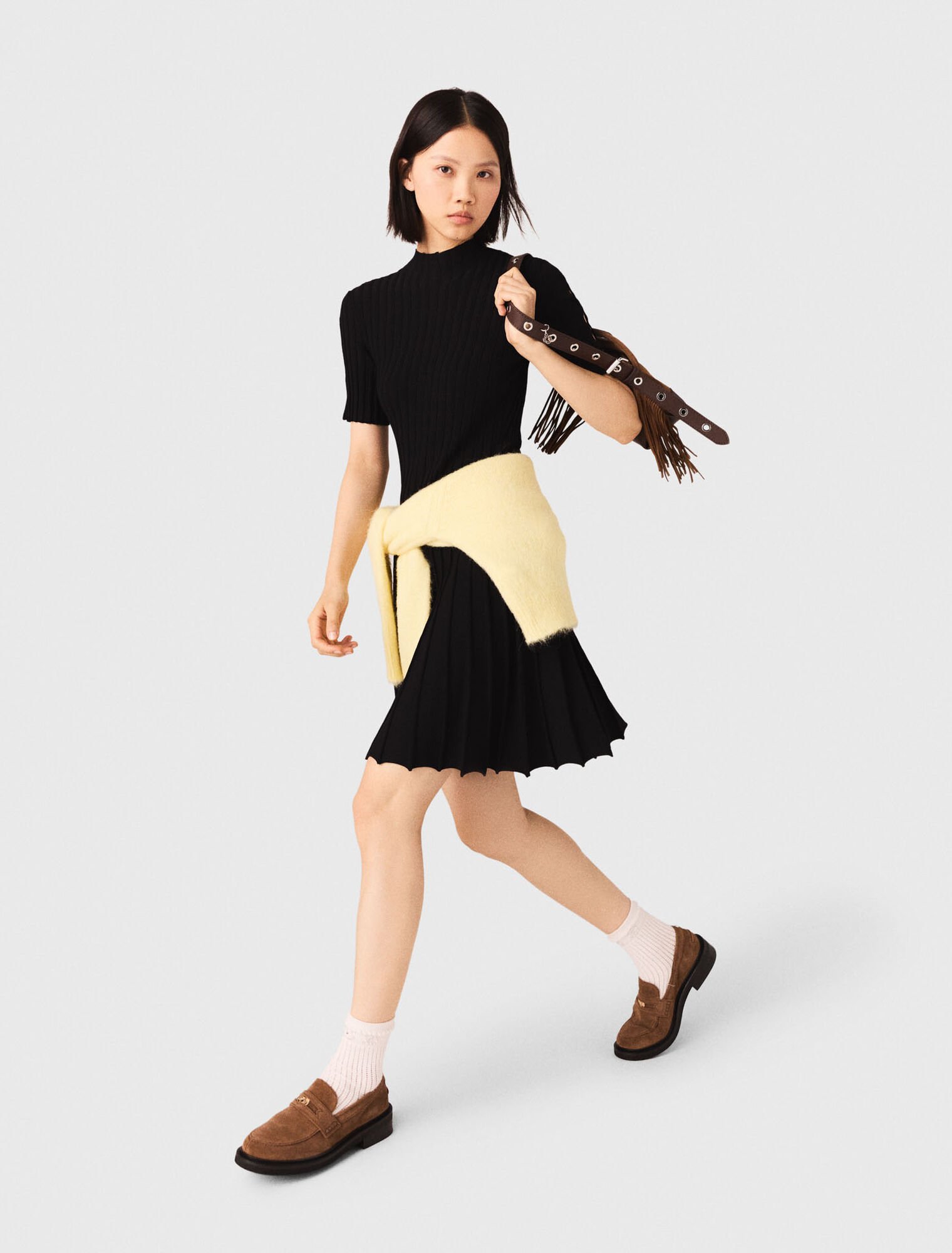 Abito corto in maglia