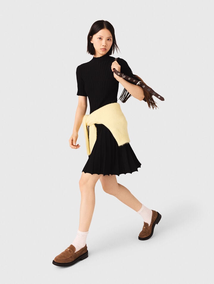 Abito corto in maglia