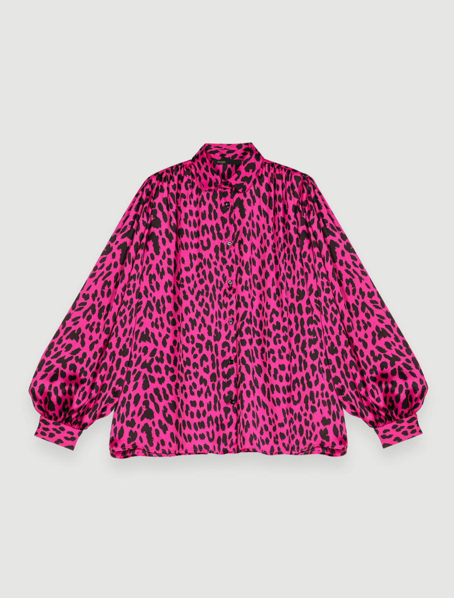 Camicia con stampa leopardo
