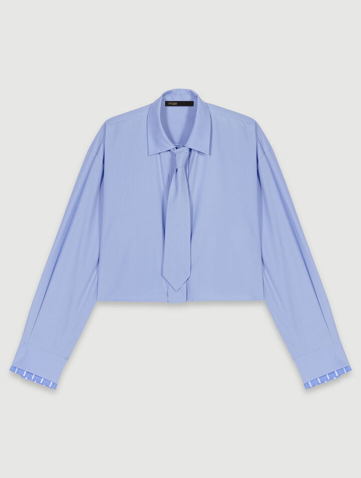 Camicia con cravatta rimovibile