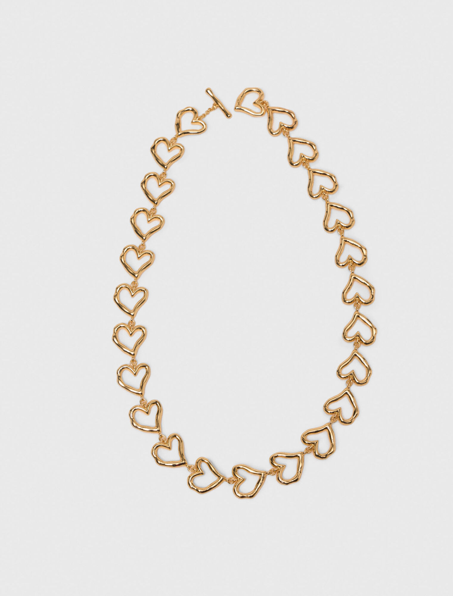 Collana cuore in ottone dorato