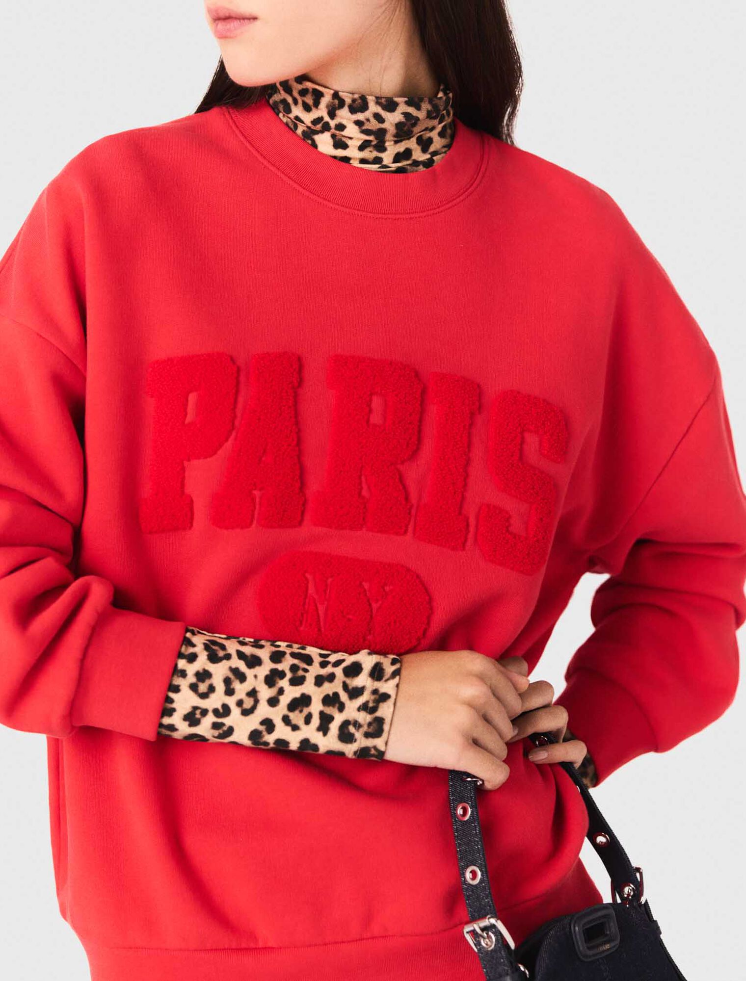 Felpa con scritta PARIS NY