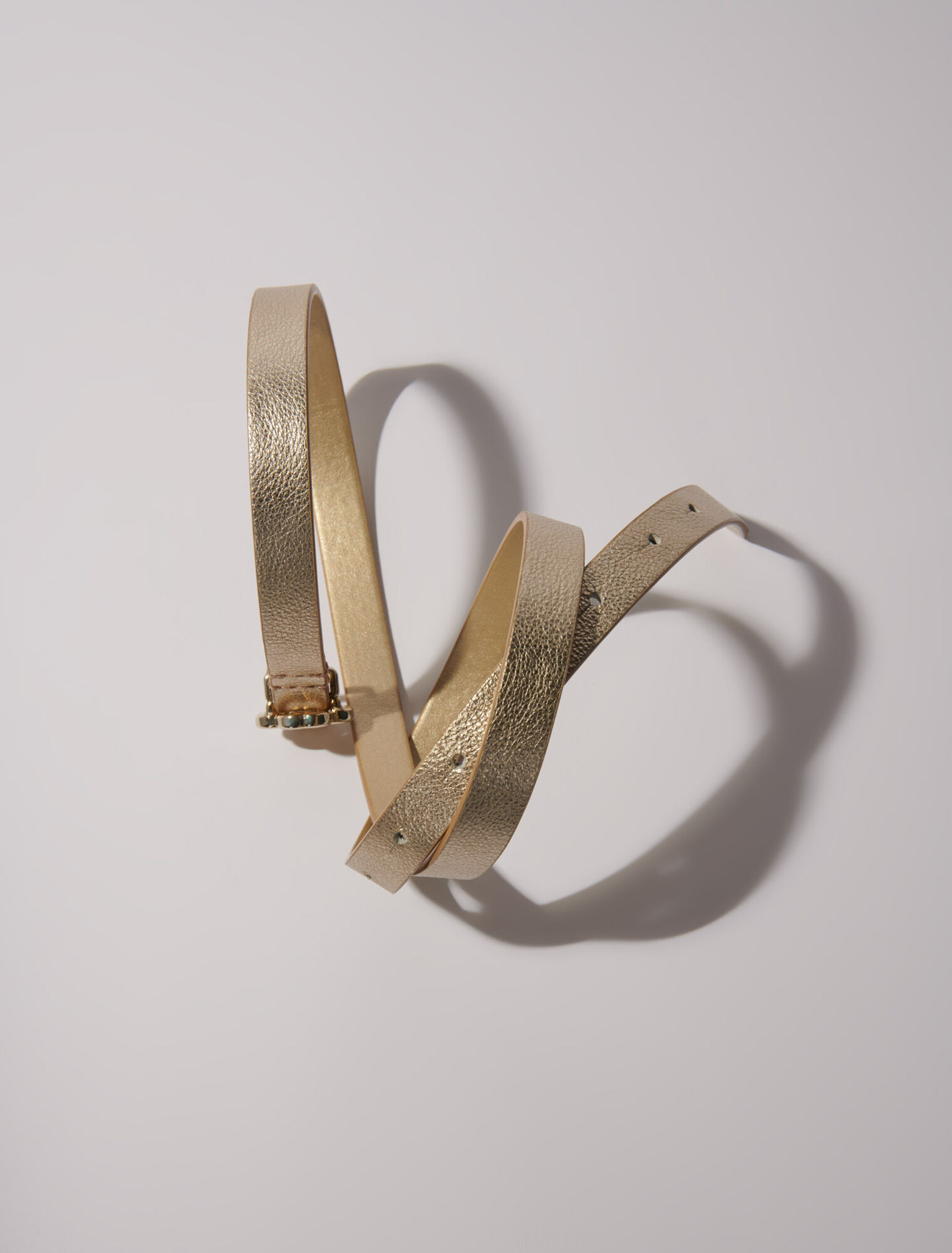 Cintura sottile con fibbia Clover
