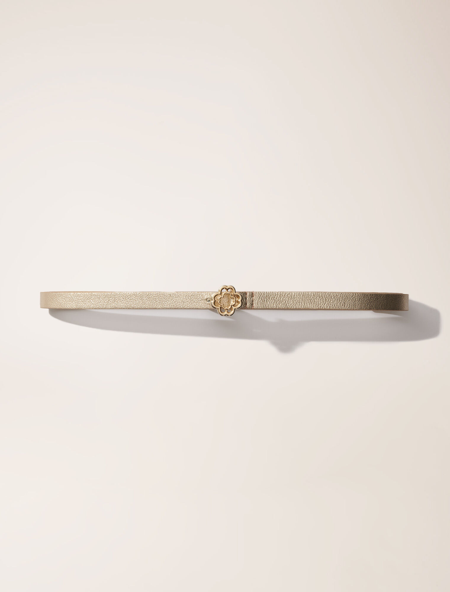 Cintura sottile con fibbia Clover