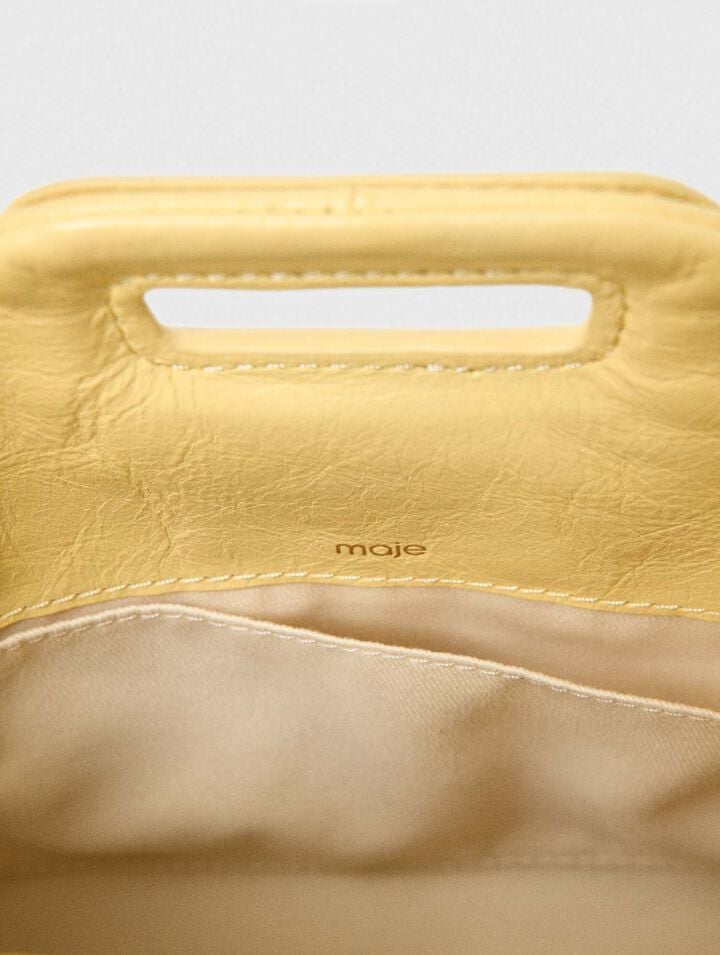 Mini-bag Miss M pelle craquel&eacute; mat