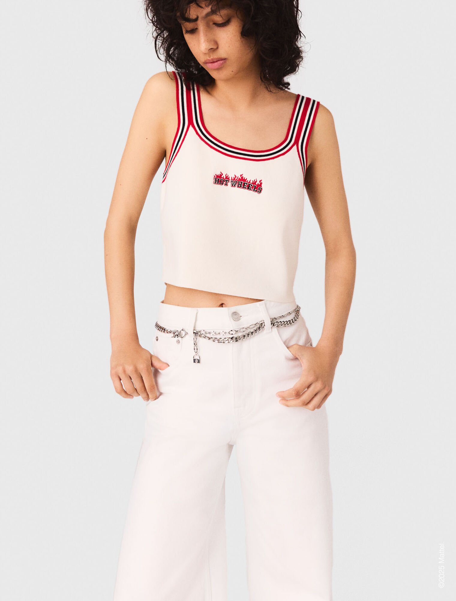 Top corto in maglia