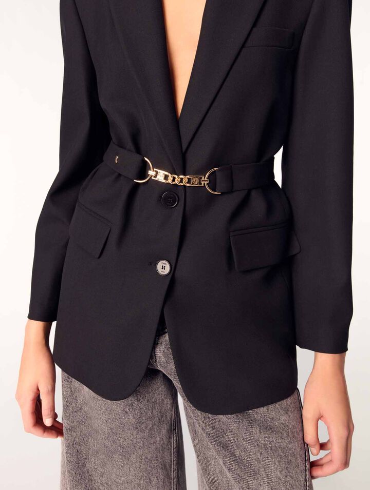 Giacca da tailleur con cintura