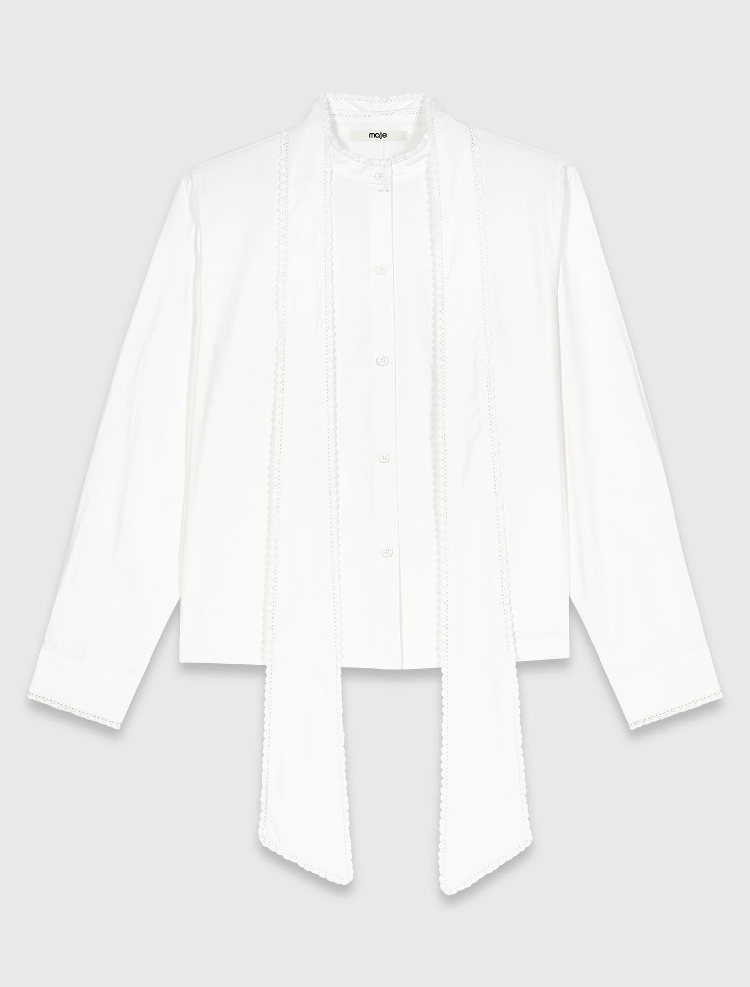 Camicia con fiocco rimovibile