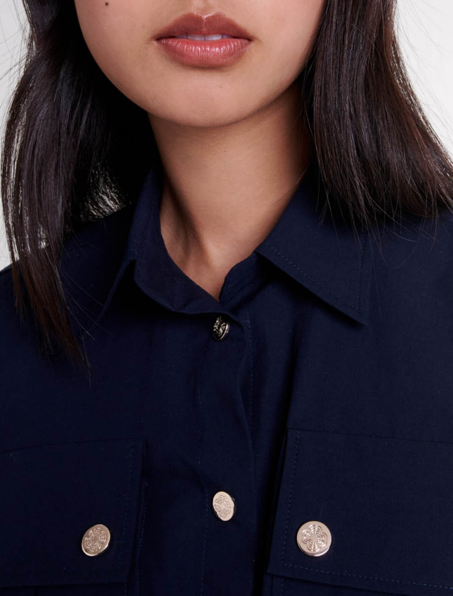 Camicia lunga con cintura 