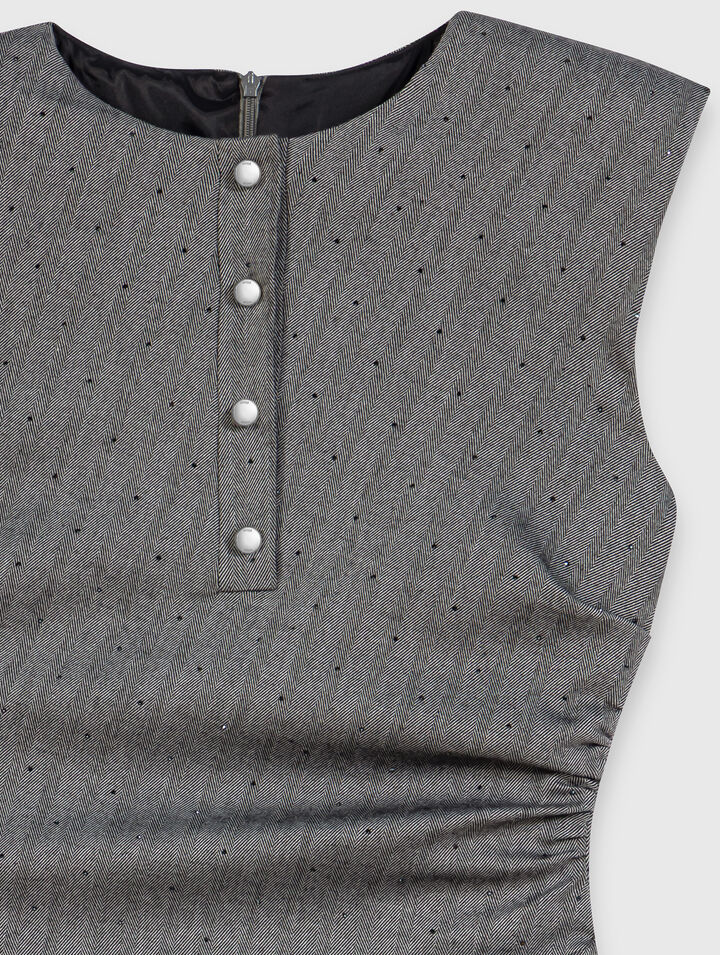 Abito tailleur corto glitterato