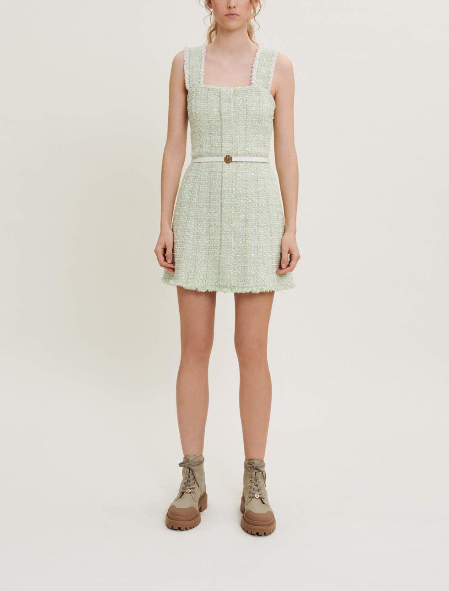 Abito in tweed lucido