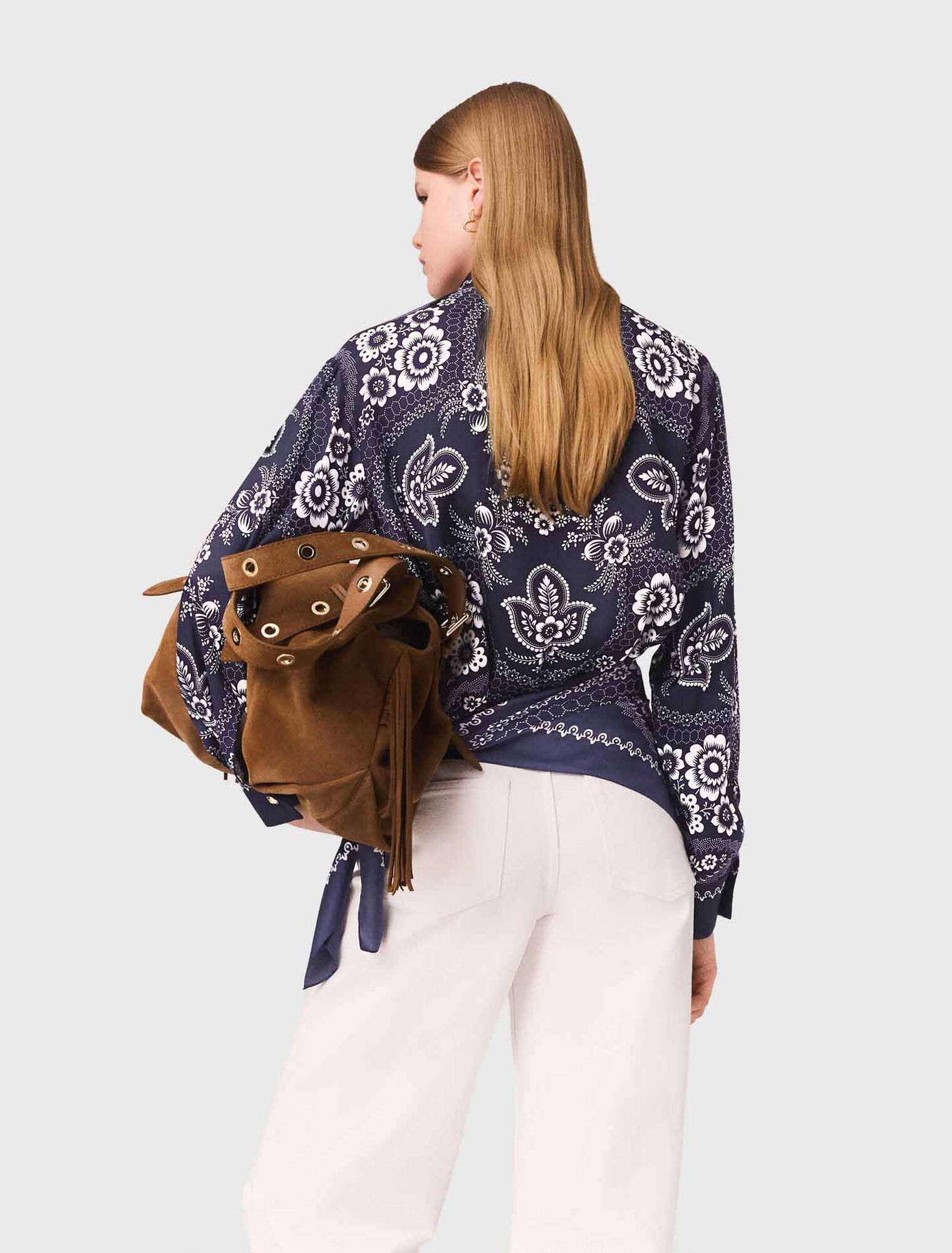 Camicia fluida con stampa