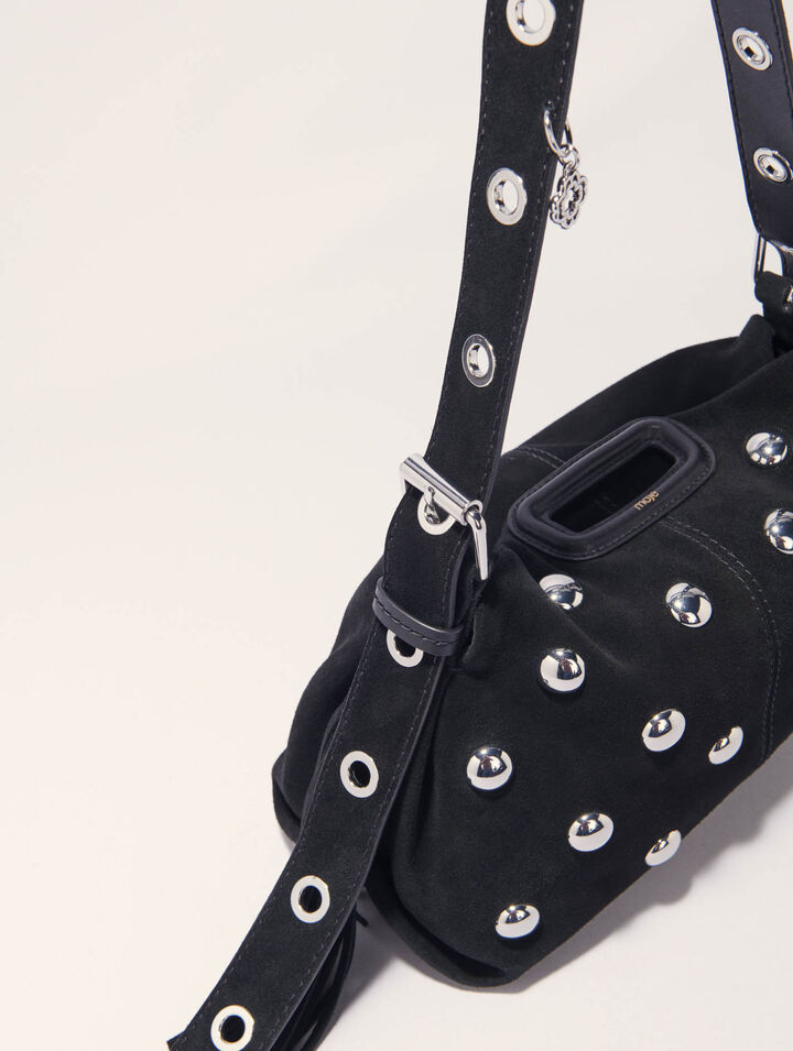 Borsa Miss M in suede e borchie
