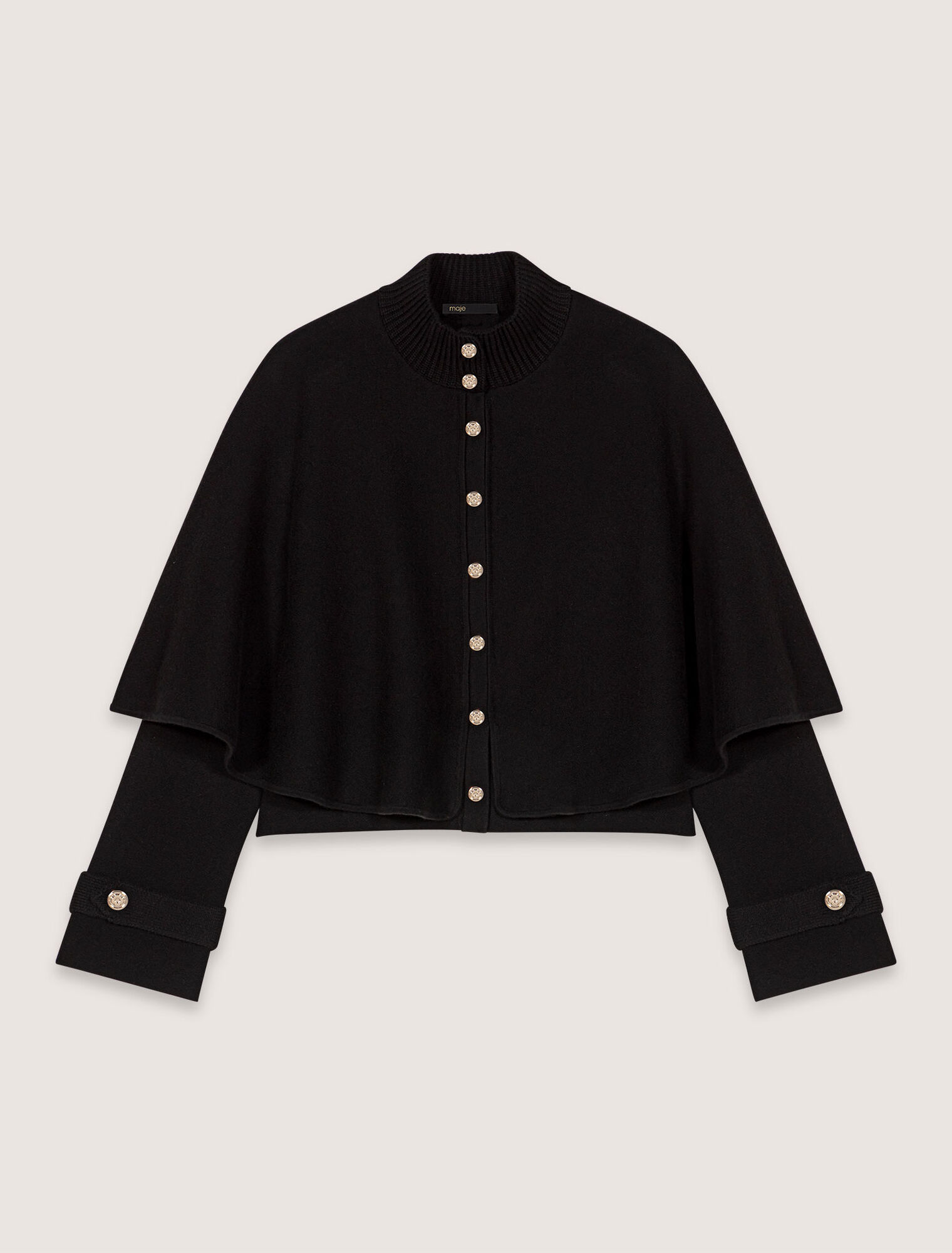 Cardigan effetto mantella