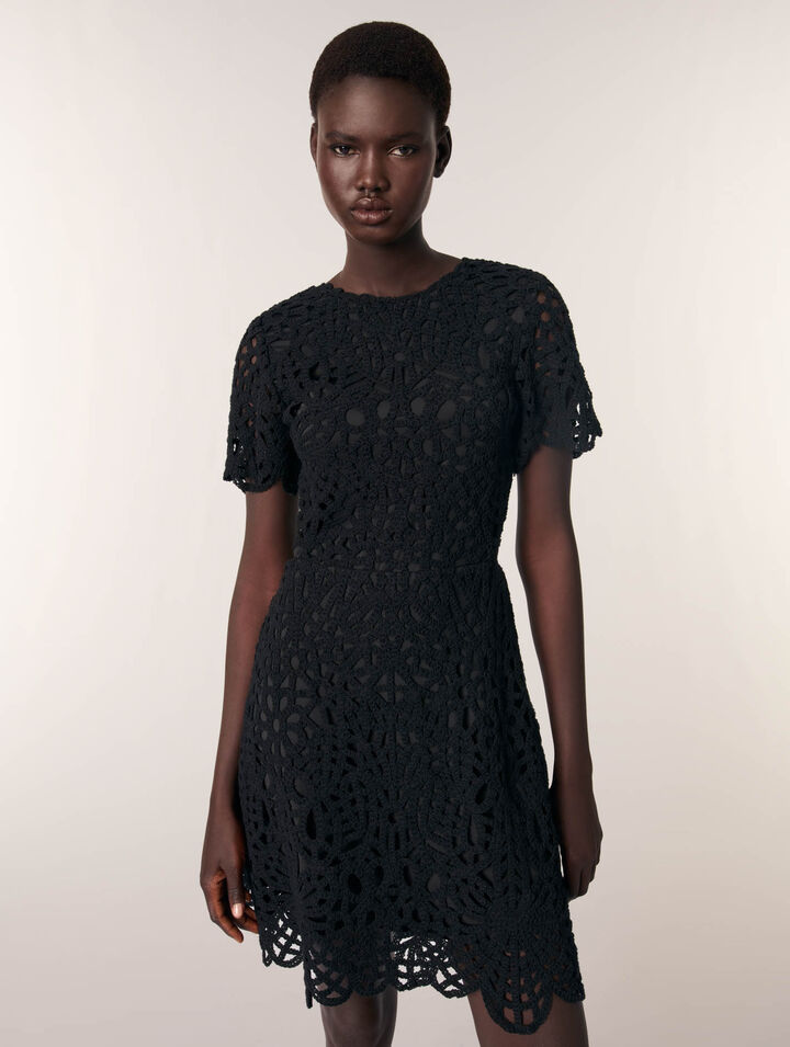 Abito corto in crochet