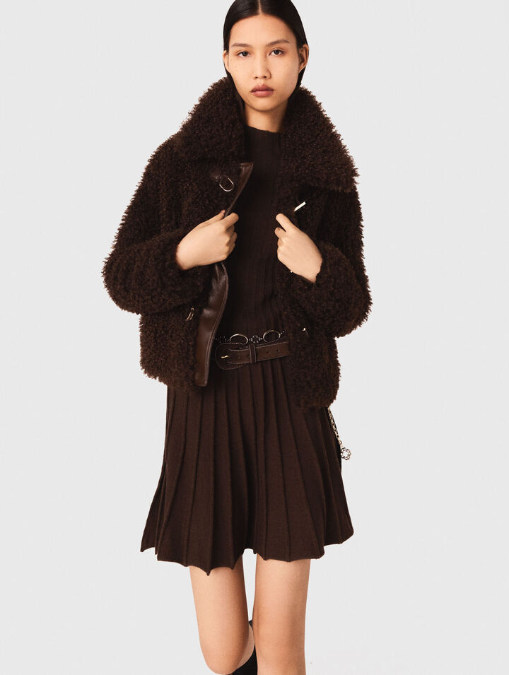 Cappotto corto in spugna