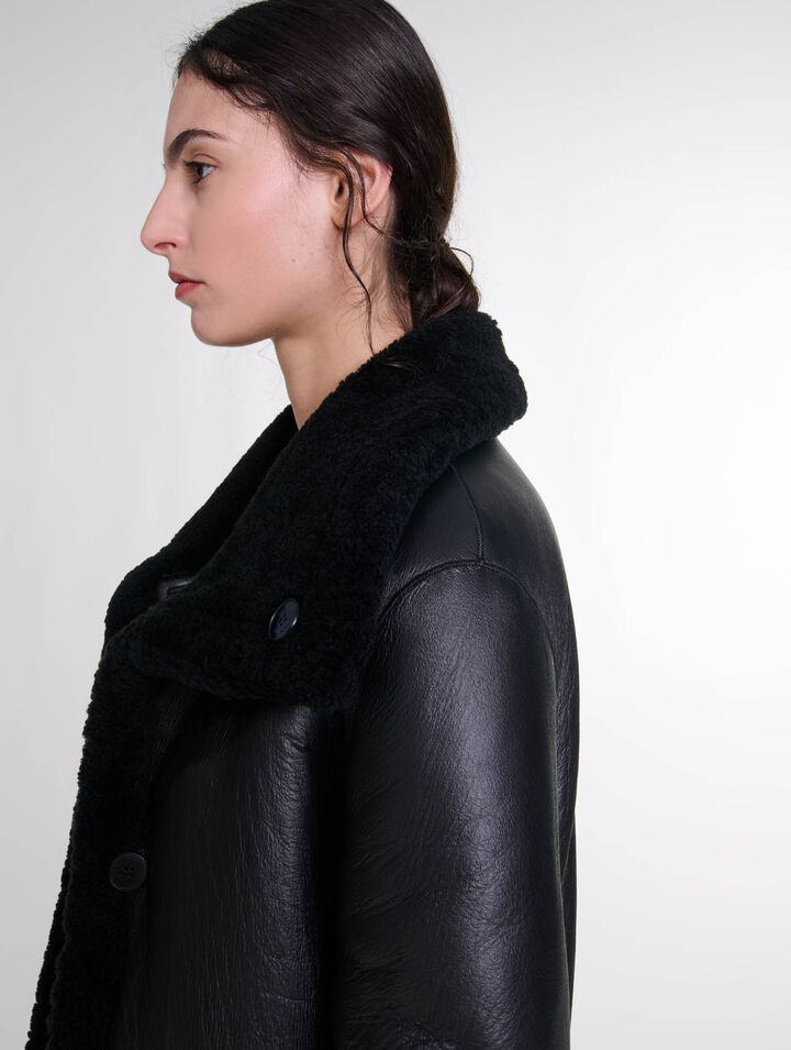 Cappotto in pelle reversibile