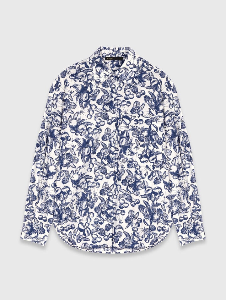 Camicia lunga con stampa