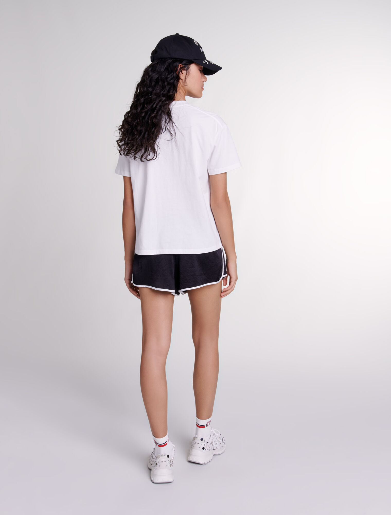 T-shirt Maje Paris con strass