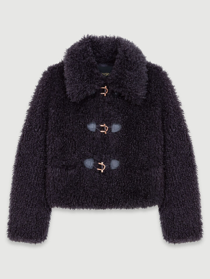 Cappotto corto in spugna