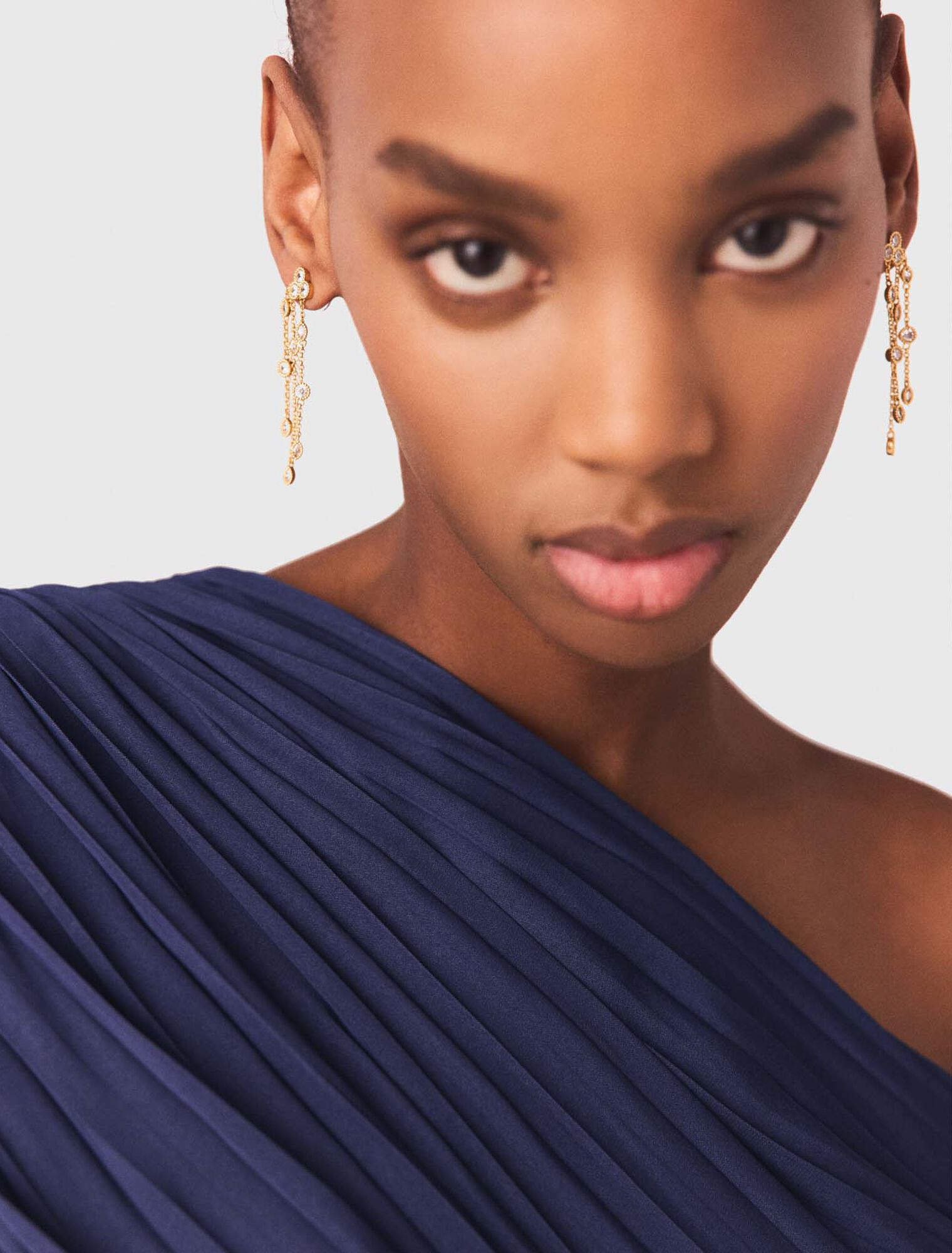 Orecchini in ottone riciclato dorato