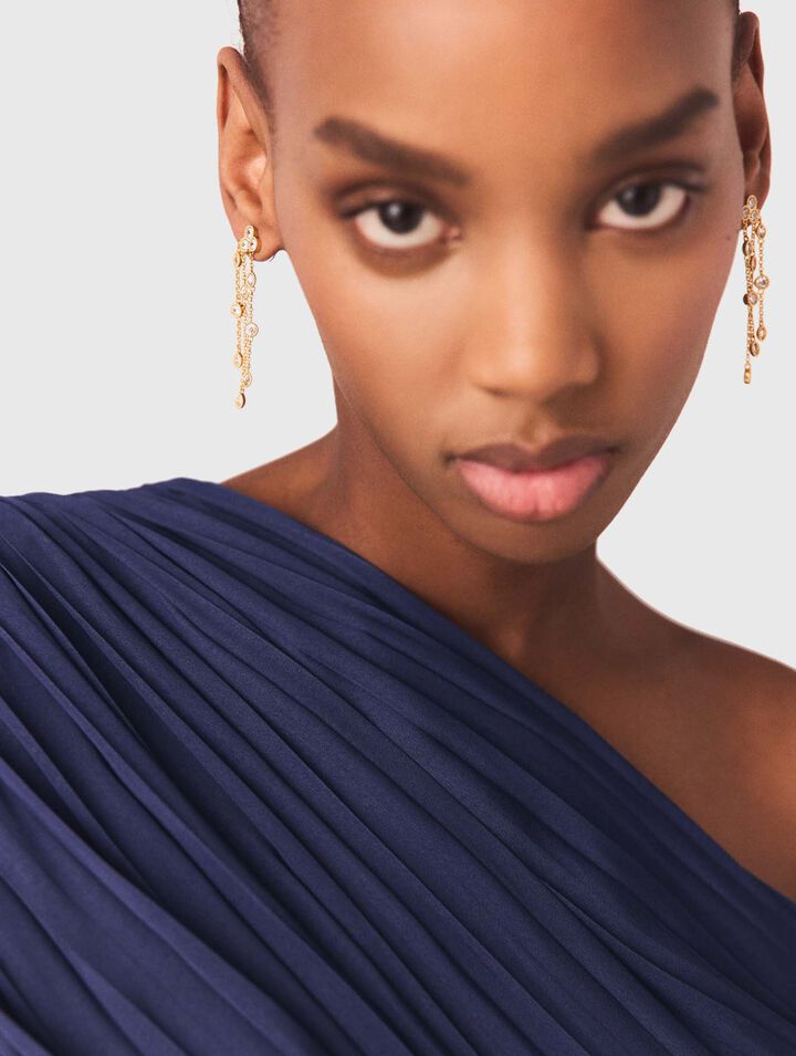 Orecchini in ottone riciclato dorato