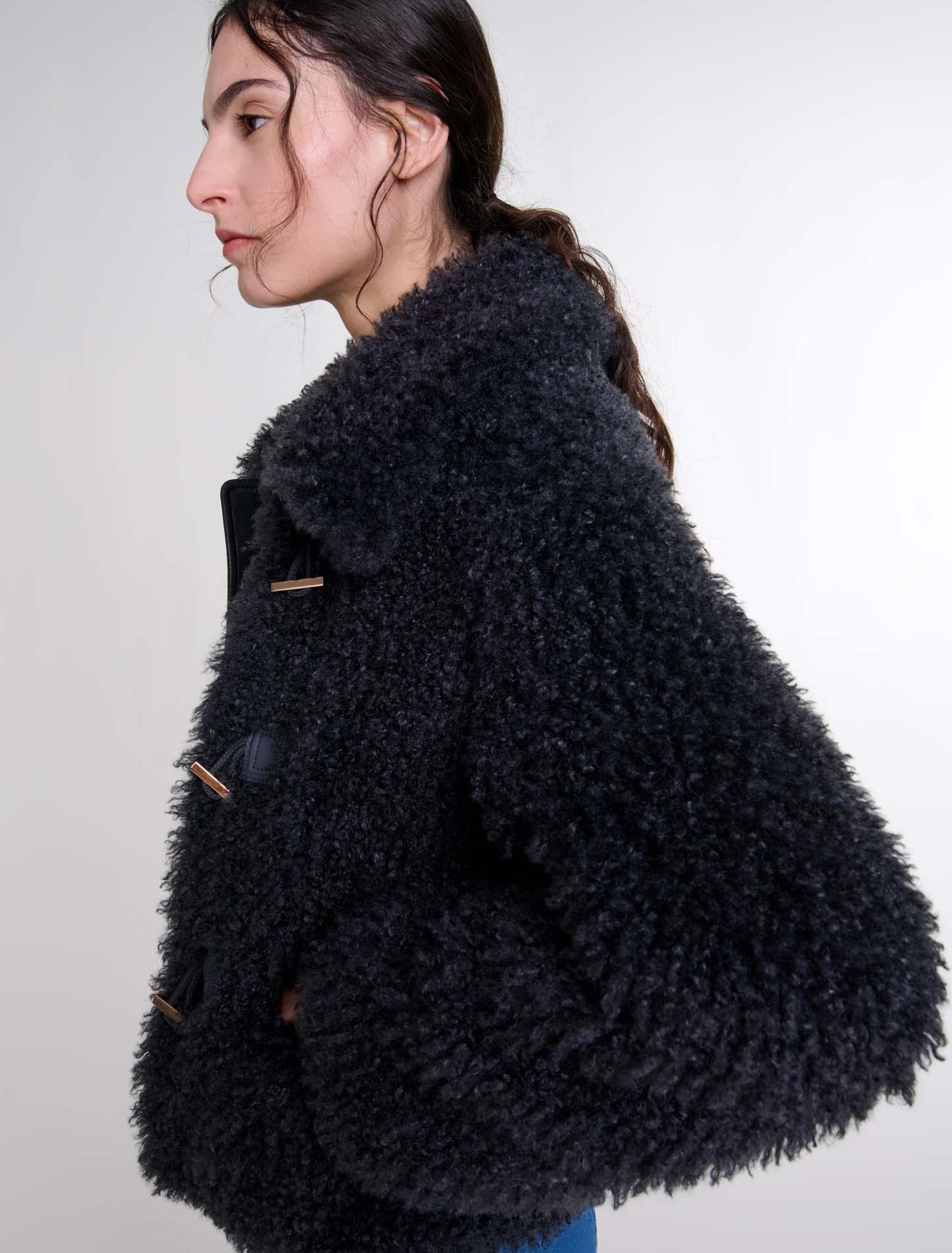 Cappotto corto in spugna