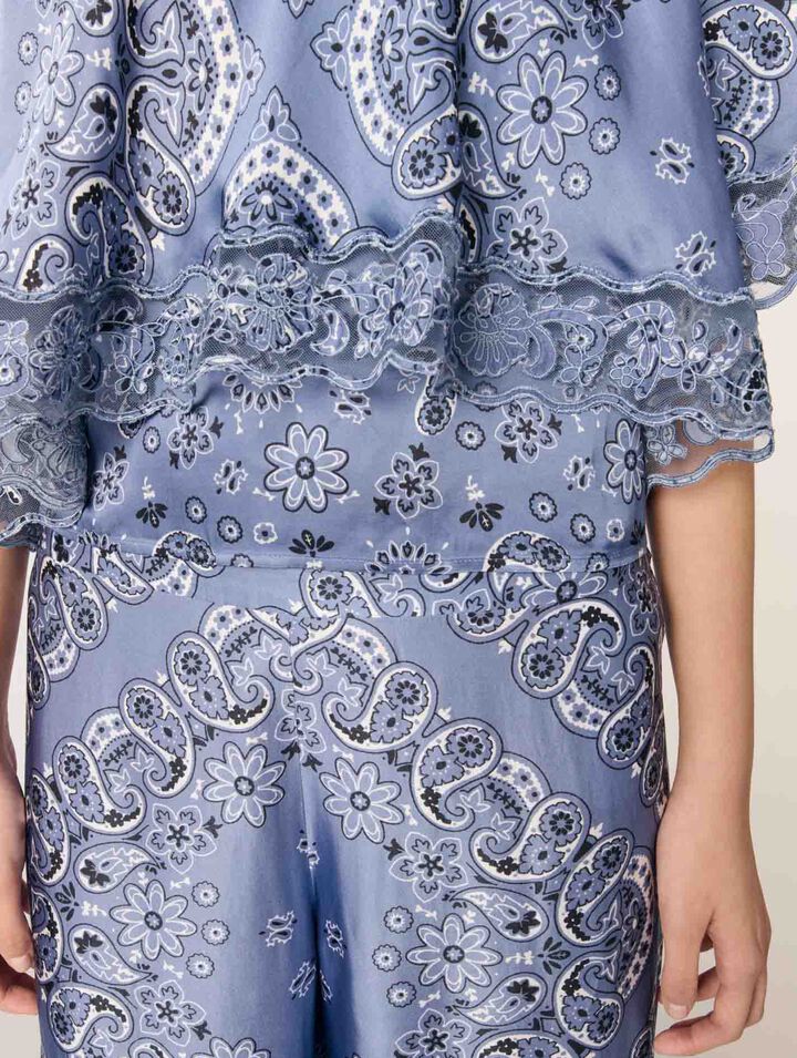 Top fluido con stampa