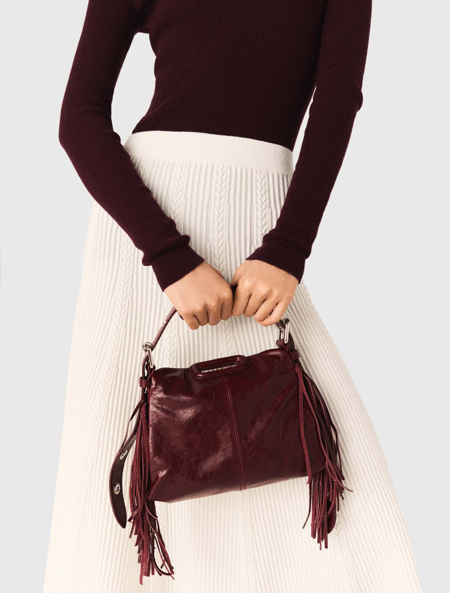 Mini-bag Miss M in pelle craquelé