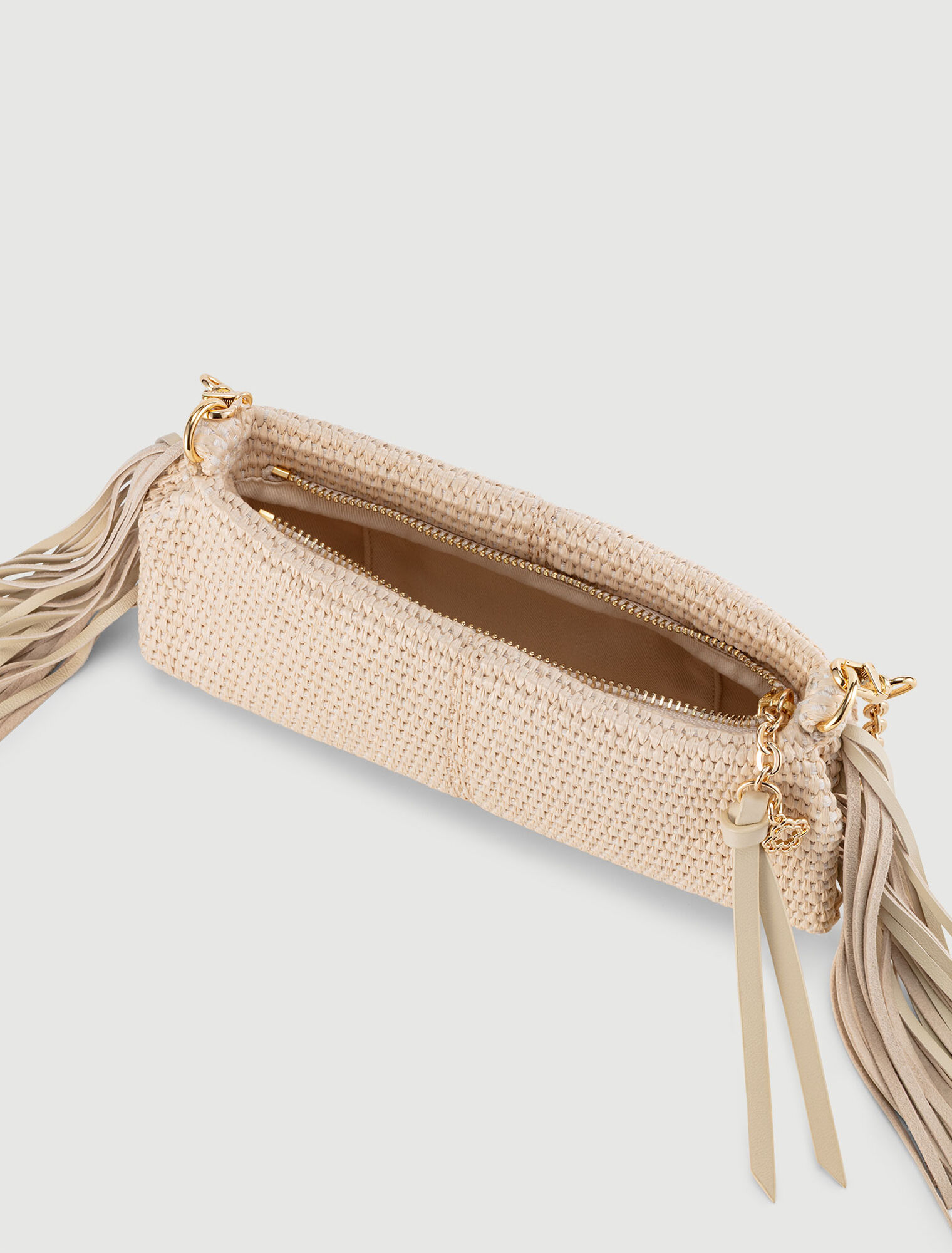 Pochette Miss M pouch effetto rafia