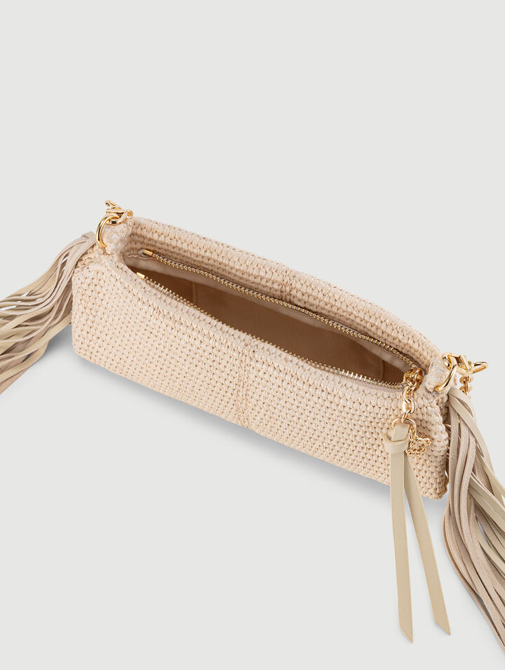 Pochette Miss M pouch effetto rafia