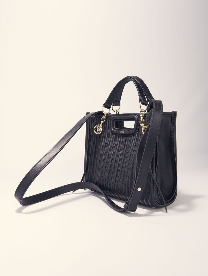 Mini borsa tote in pelle trapuntata