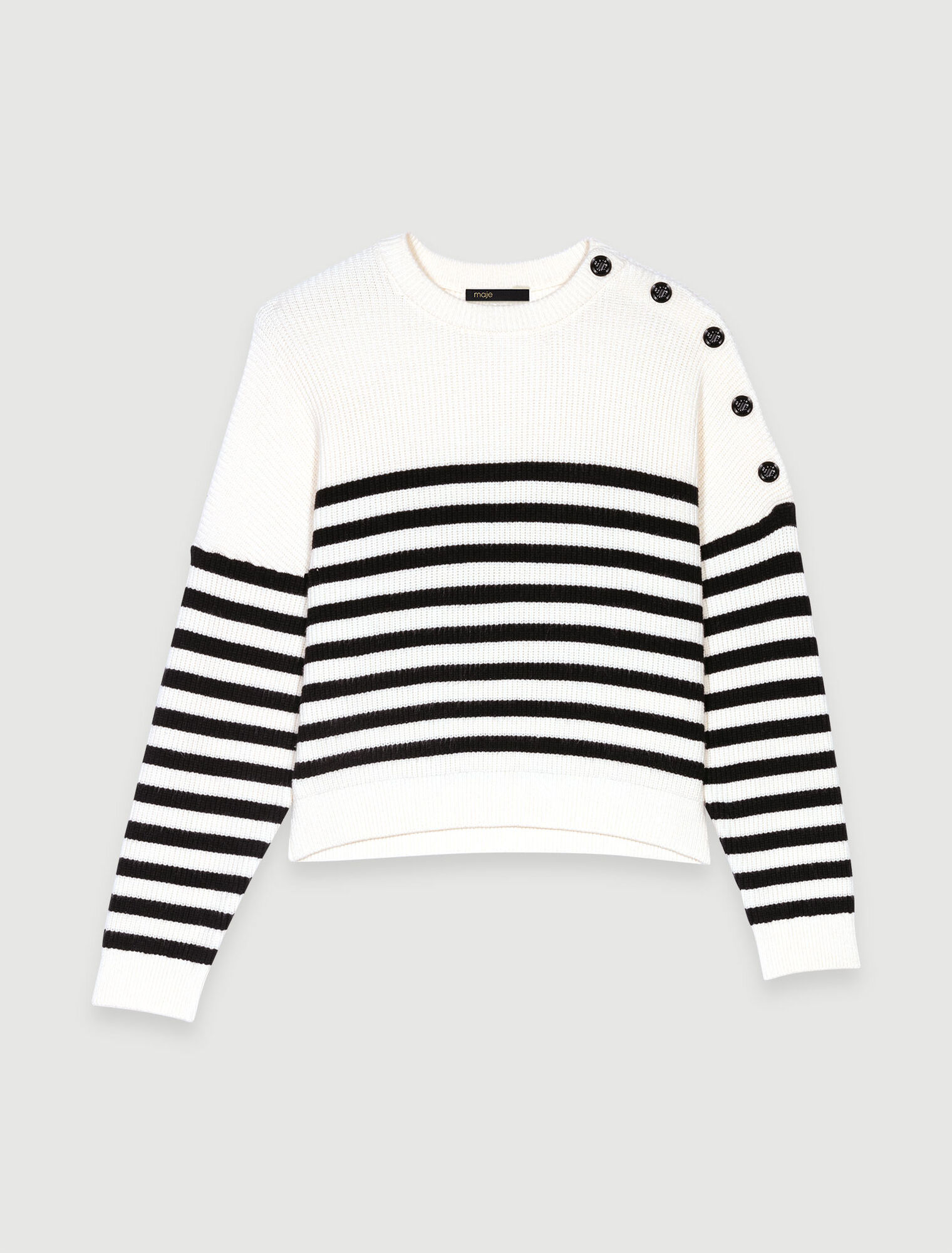 Maglione in maglia a righe