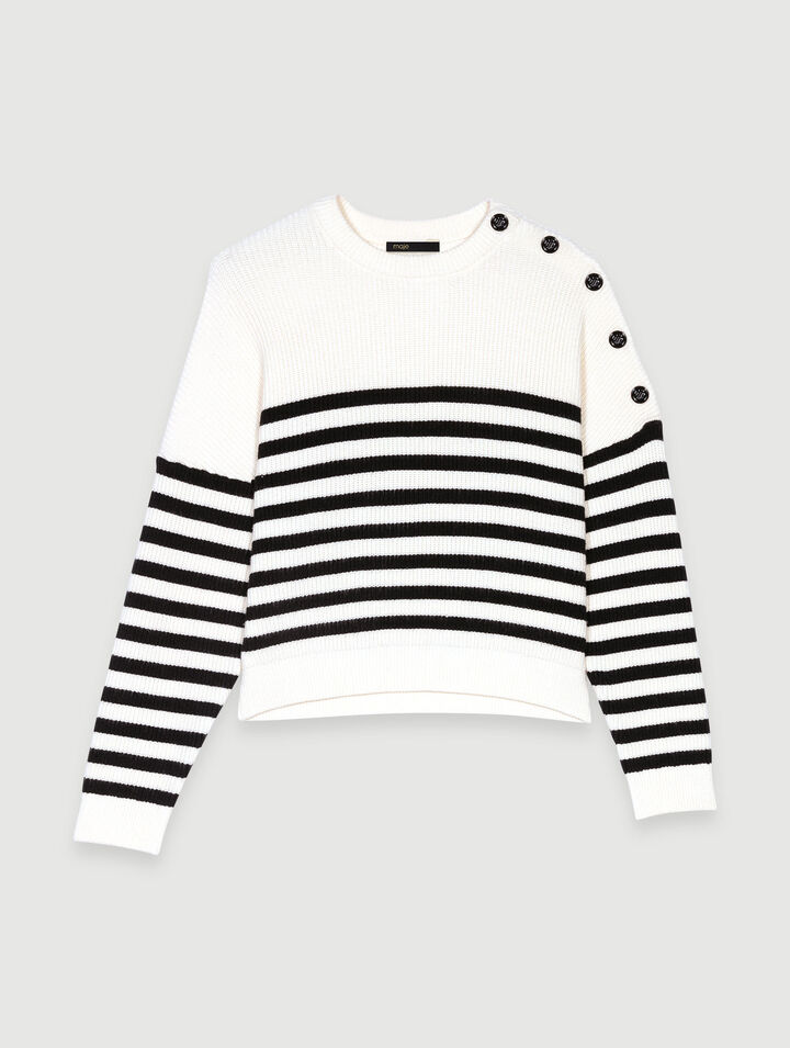 Maglione in maglia a righe