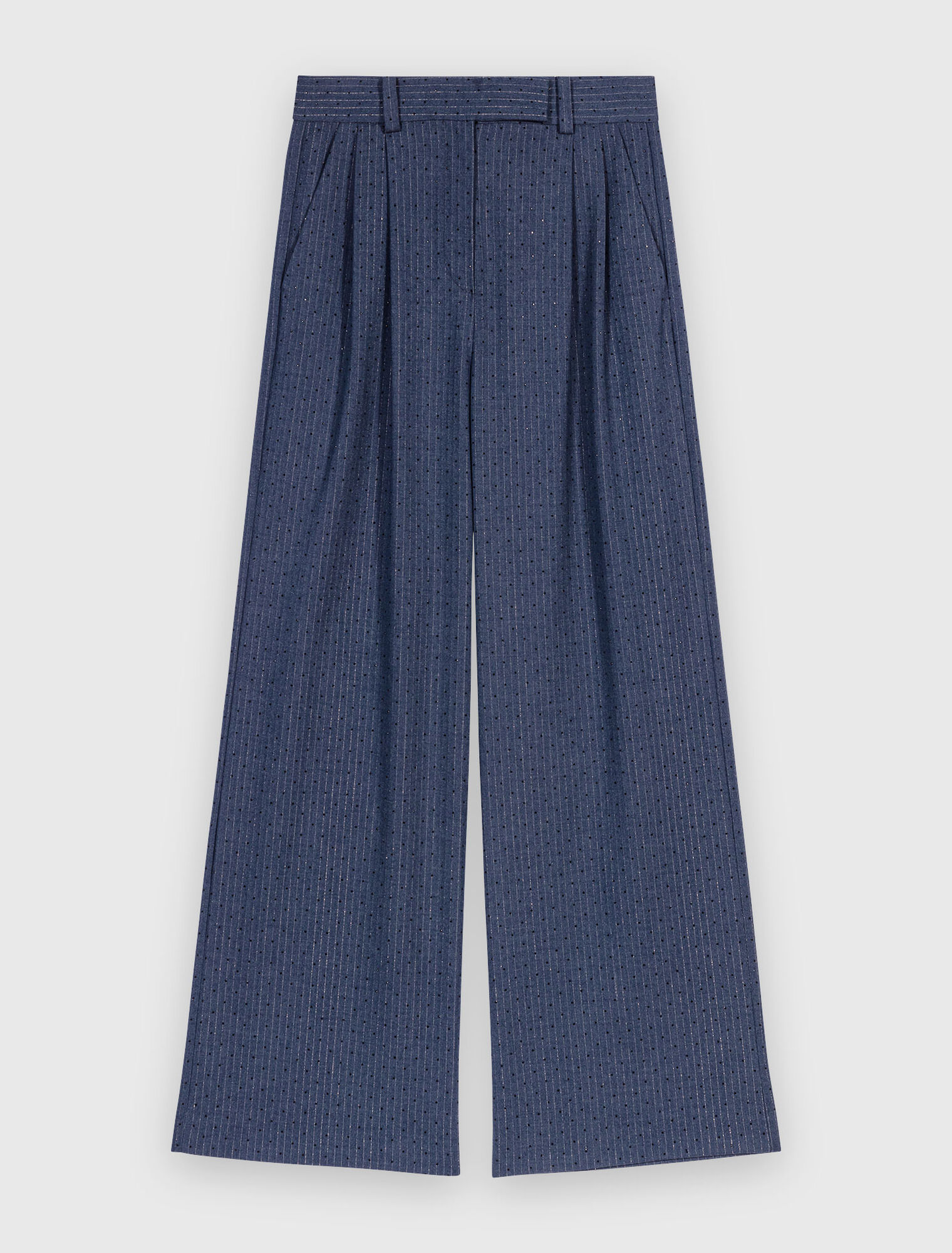 Pantaloni da tailleur con strass
