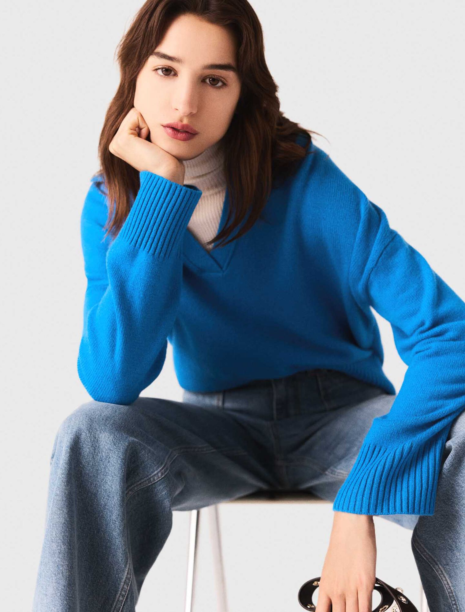 Cardigan in lana mélange
