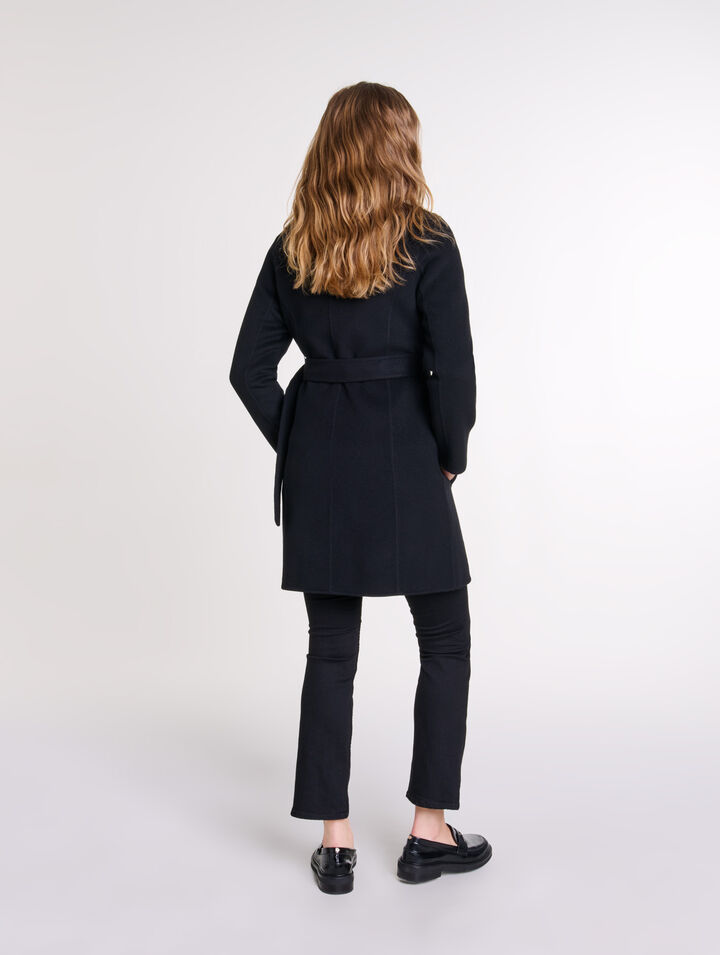 Cappotto midi con cintura